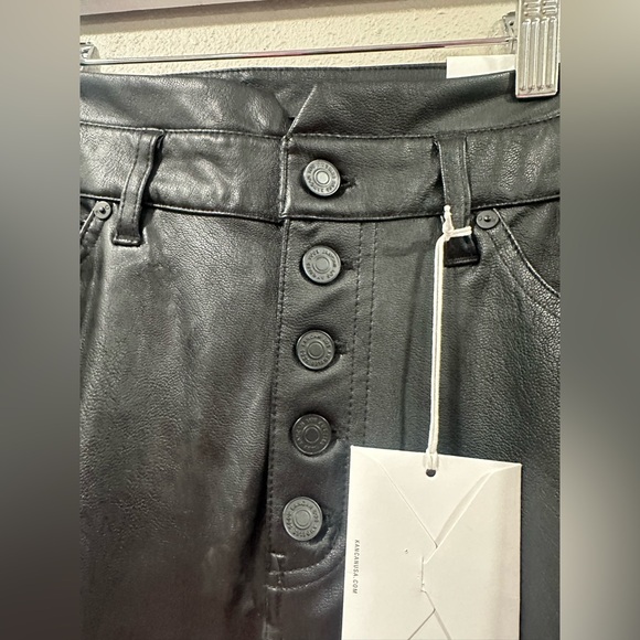 NWT Kancan Black Magic Faux Leather Ankle Skinny Size 29 - Picture 5 of 11